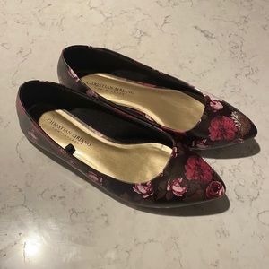 Christian Siriano - flats - black floral